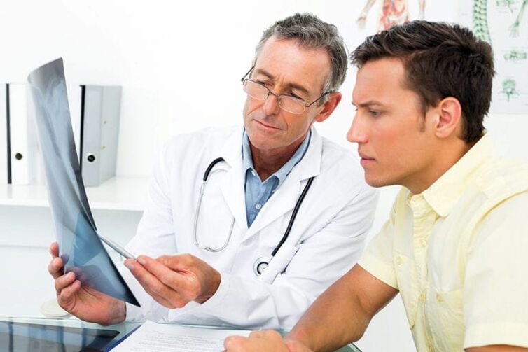 Diagnose einer Prostatitis bei einem Mann anhand eines Bildes.